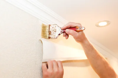 Pose de papier peint à Plescop — revêtements muraux et toiles de verre